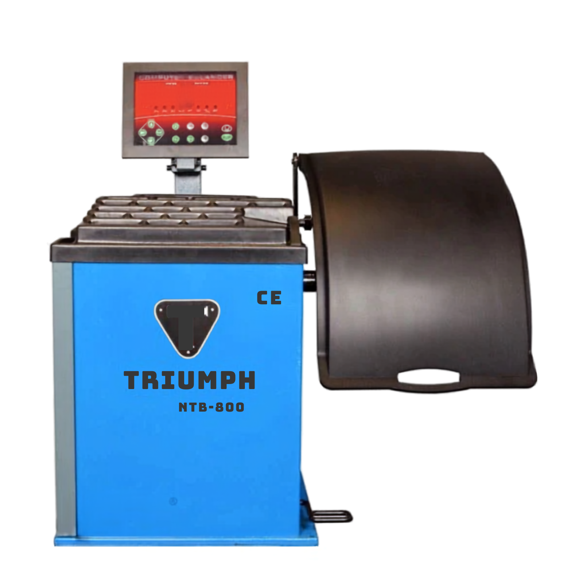 Triumph NTB-800 Electronic Wheel Balancer - Automatic Data Entry, Foot Pedal Brake, 110V